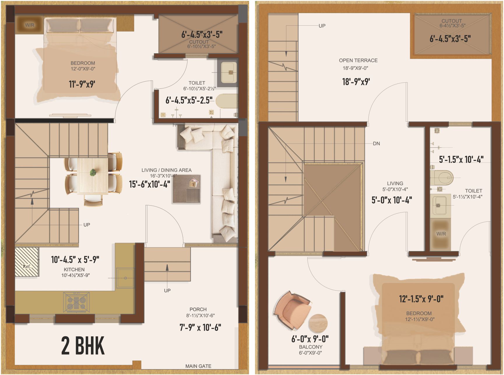 Rosium Vilaas2BHK_floor plan